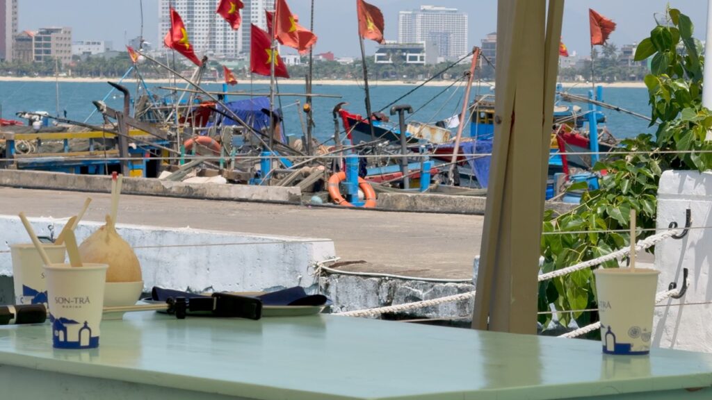 Vietnamese coffee at Son Tra Marina